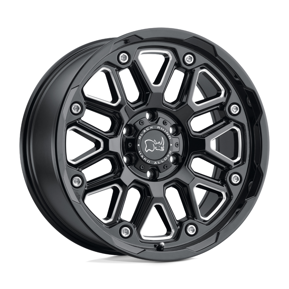Black Rhino Hard Alloys HOLLISTER Gloss Black W/ Milled Spokes Wheel
