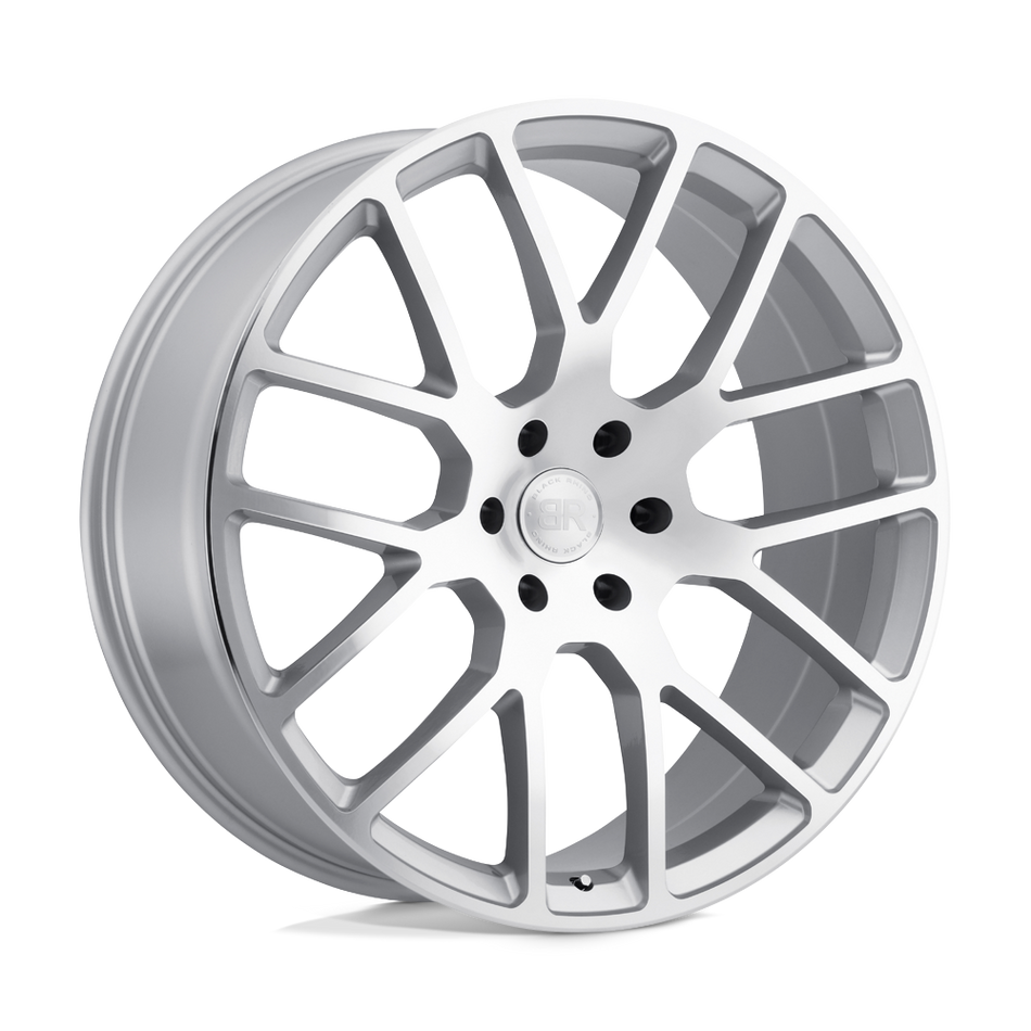 Black Rhino Hard Alloys KUNENE Silver W/ Mirror-Cut Face Wheel