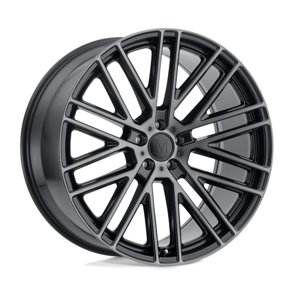 Mandrus MASCHE Semi Gloss Black W/ Mirror Cut Face Wheel
