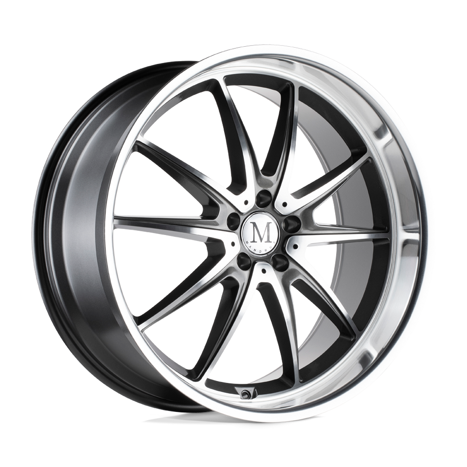 Mandrus ARGENT Gloss Gunmetal W/ Mirror Cut Face Wheel
