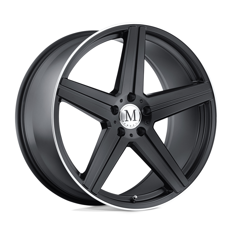 Mandrus ESTRELLA Matte Black W/ Machined Lip Wheel