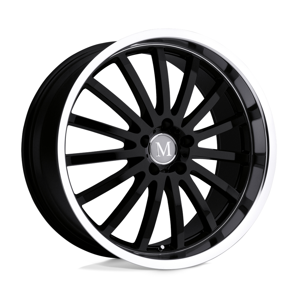 Mandrus MILLENIUM Gloss Black W/ Mirror Cut Lip Wheel