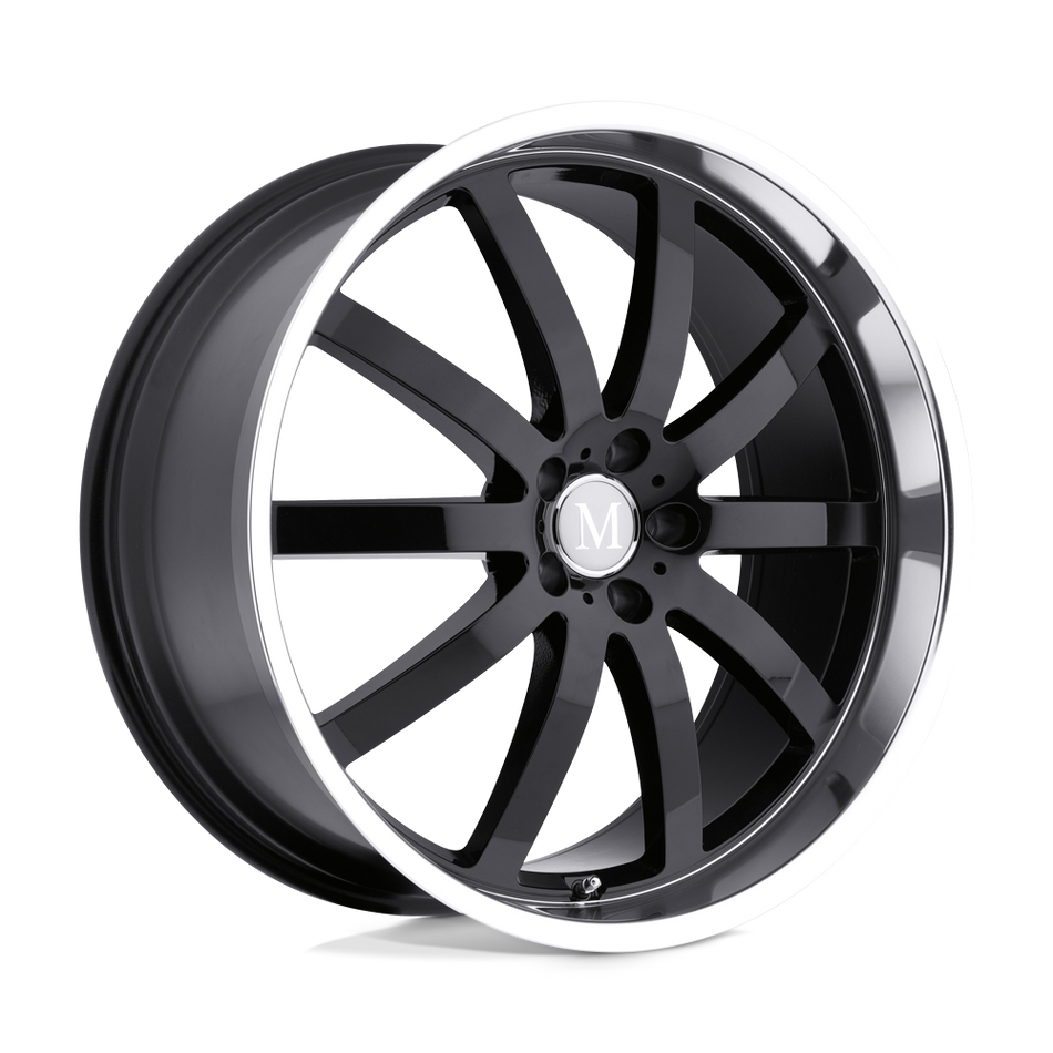 Mandrus WILHELM Gloss Black W/ Mirror Cut Lip Wheel