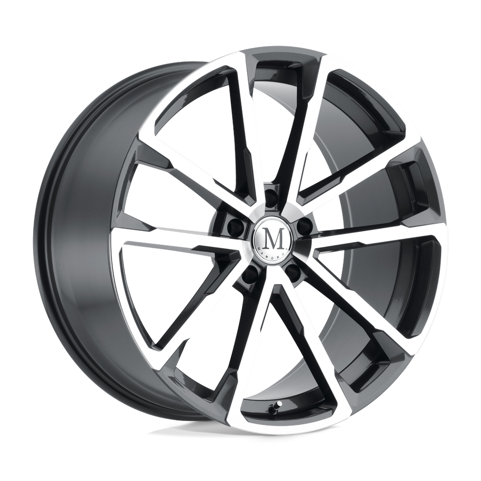 Mandrus WOLF Gloss Gunmetal W/ Mirror Cut Face Wheel