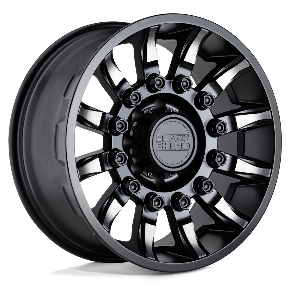 Black Rhino Hard Alloys MISSION Matte Black W/ Machined Tinted Spokes Wheel