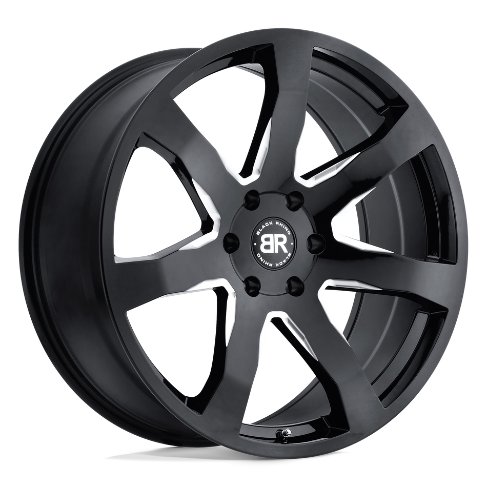 Black Rhino Hard Alloys MOZAMBIQUE Gloss Black & Milled Wheel