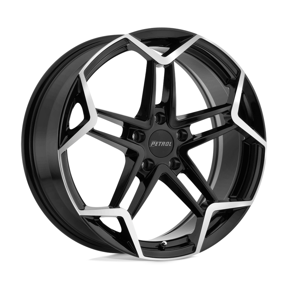 Petrol P1A Gloss Black W/ Machined Cut Face Wheel