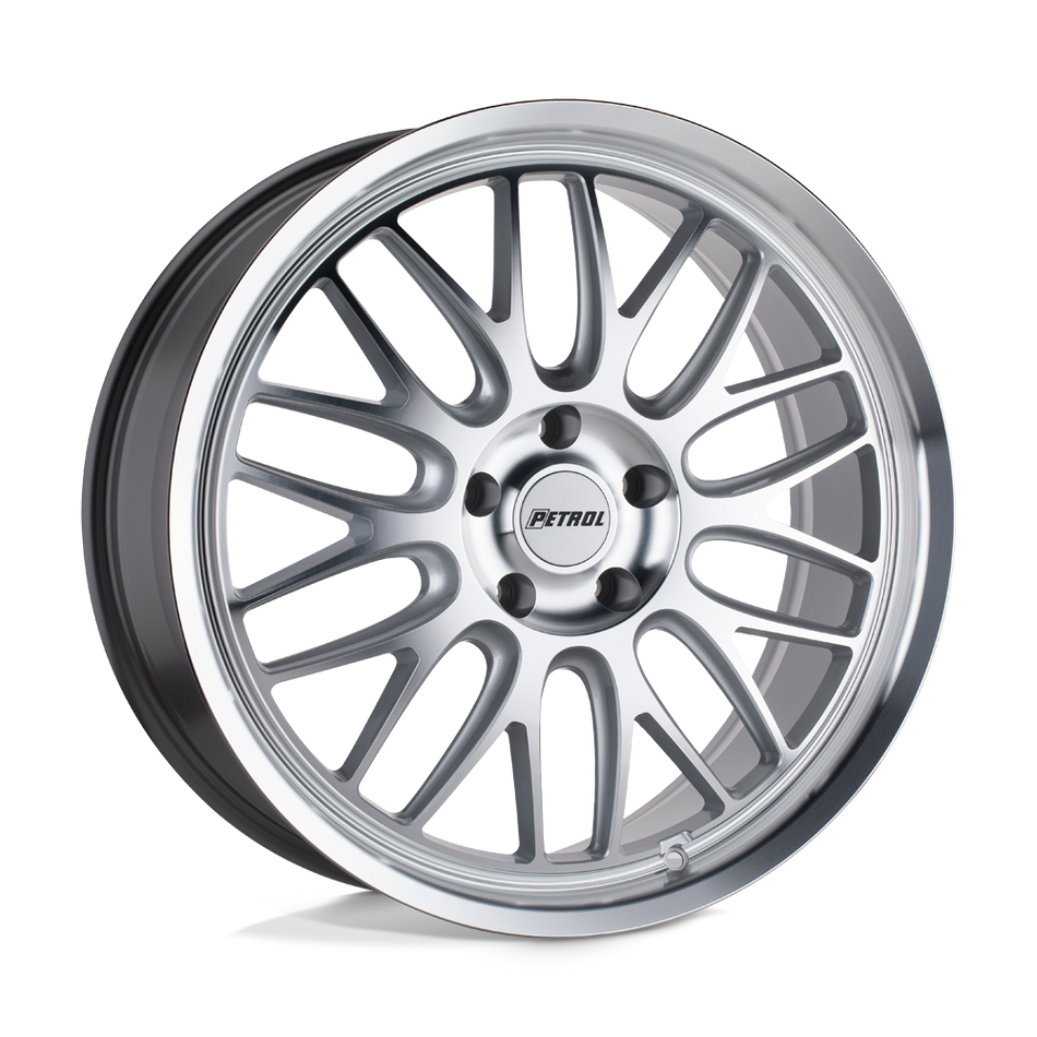 Petrol P4C Silver W/ Machined Face & Lip Wheel