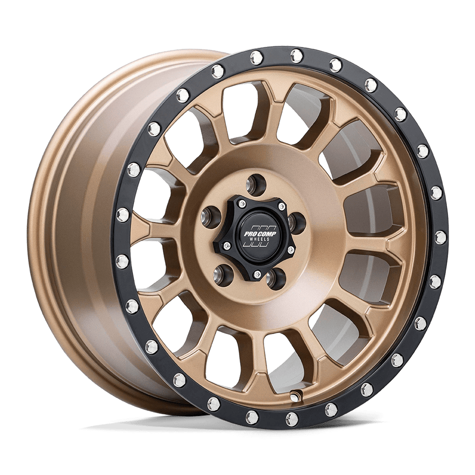 Pro Comp Alloys PA34 ROCKWELL Matte Bronze With Black Lip Wheel