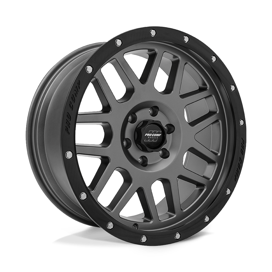 Pro Comp Alloys PA40 VERTIGO Dark Gray With Black Lip Wheel