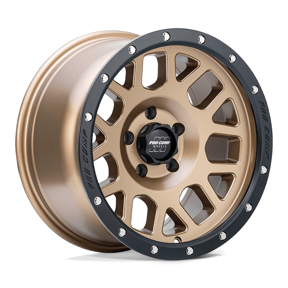 Pro Comp Alloys PA40 VERTIGO Matte Bronze With Black Lip Wheel
