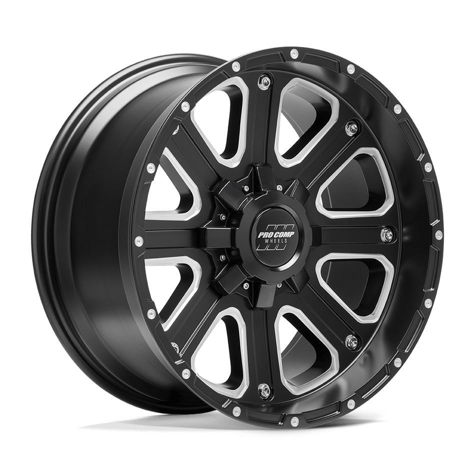 Pro Comp Alloys PA72 AXIS Satin Black Milled Wheel