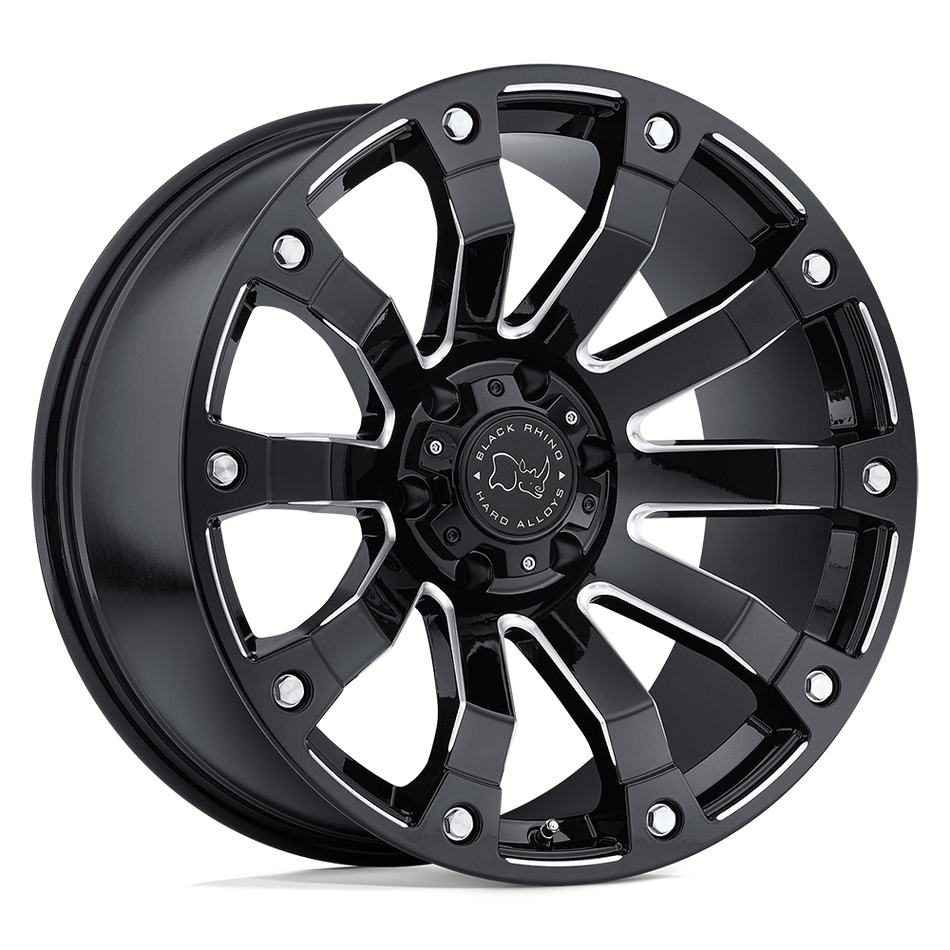 Black Rhino Hard Alloys SELKIRK Gloss Black Milled Wheel