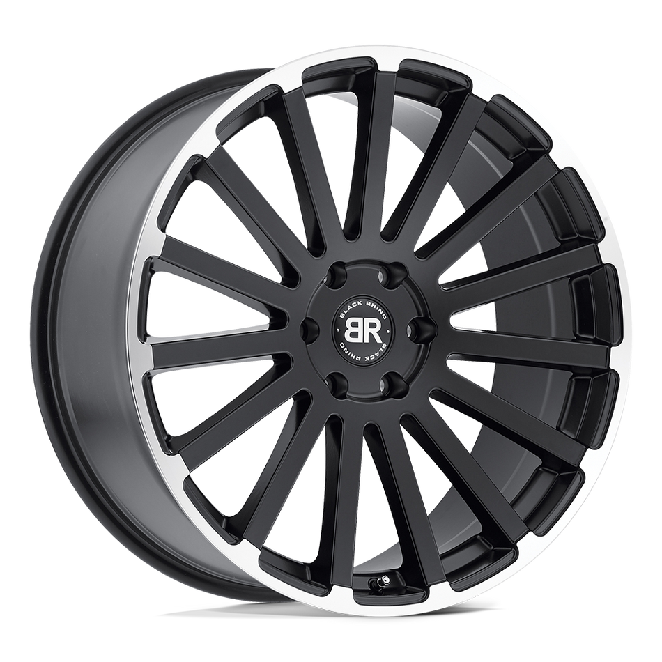 Black Rhino Hard Alloys SPEAR Matte Black W/ Matte Machined Edge Wheel
