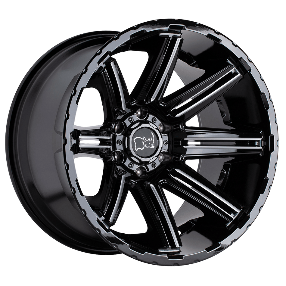 Black Rhino Hard Alloys RAMPAGE Gloss Black Wheel