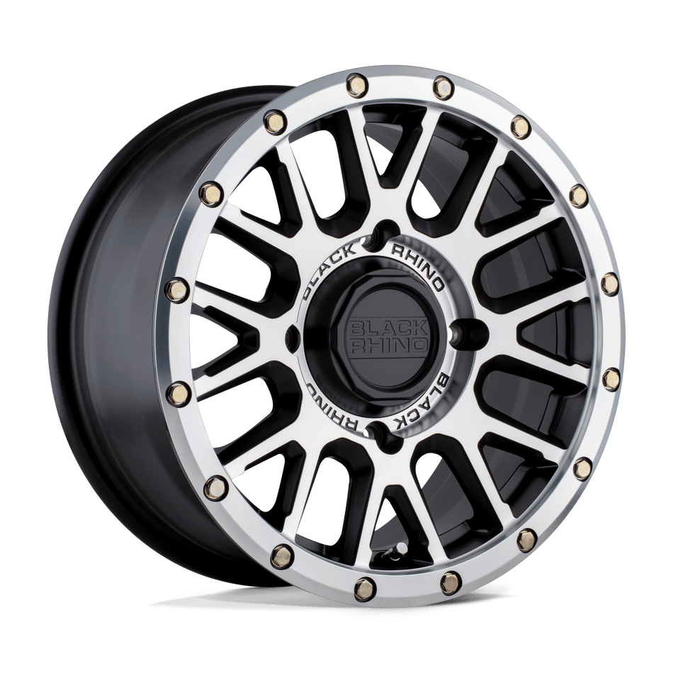 Black Rhino Hard Alloys - UTV LA PAZ UTV Semi Gloss Black With Machined Face Wheel